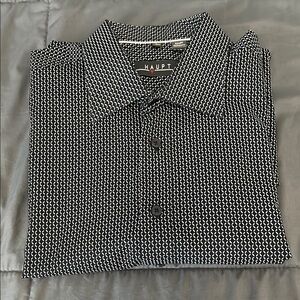 Haupt Casual Button Down Black Print Size L